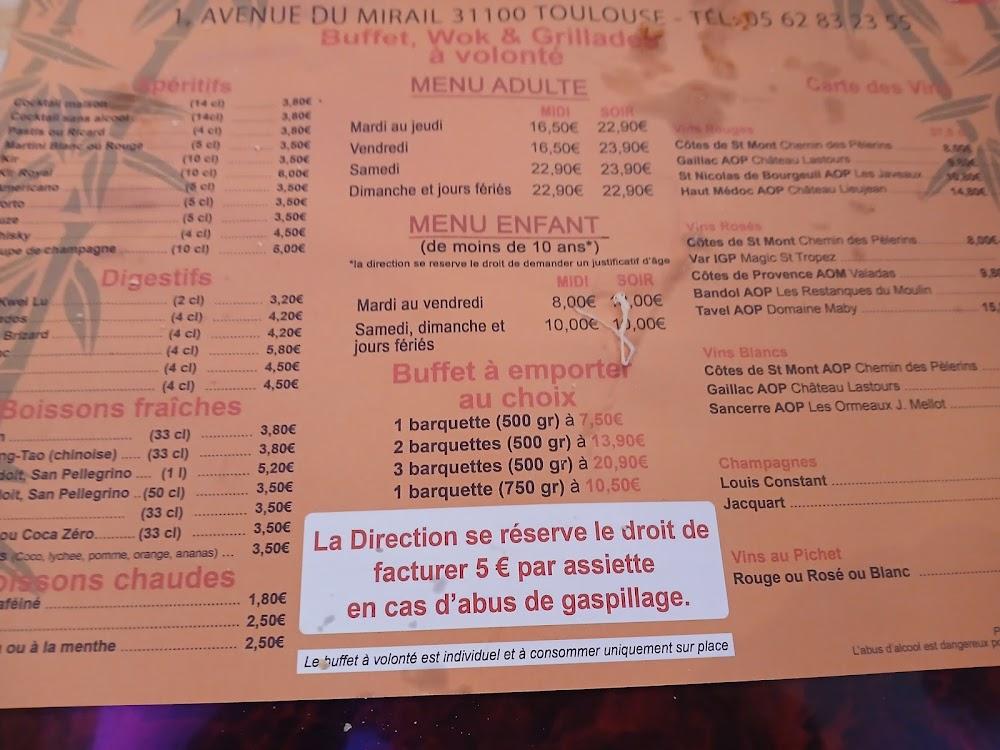 Les Étoiles d'Asie - Menu Image 1