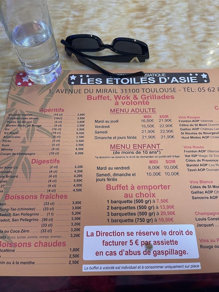 Les Étoiles d'Asie - Menu Image 2